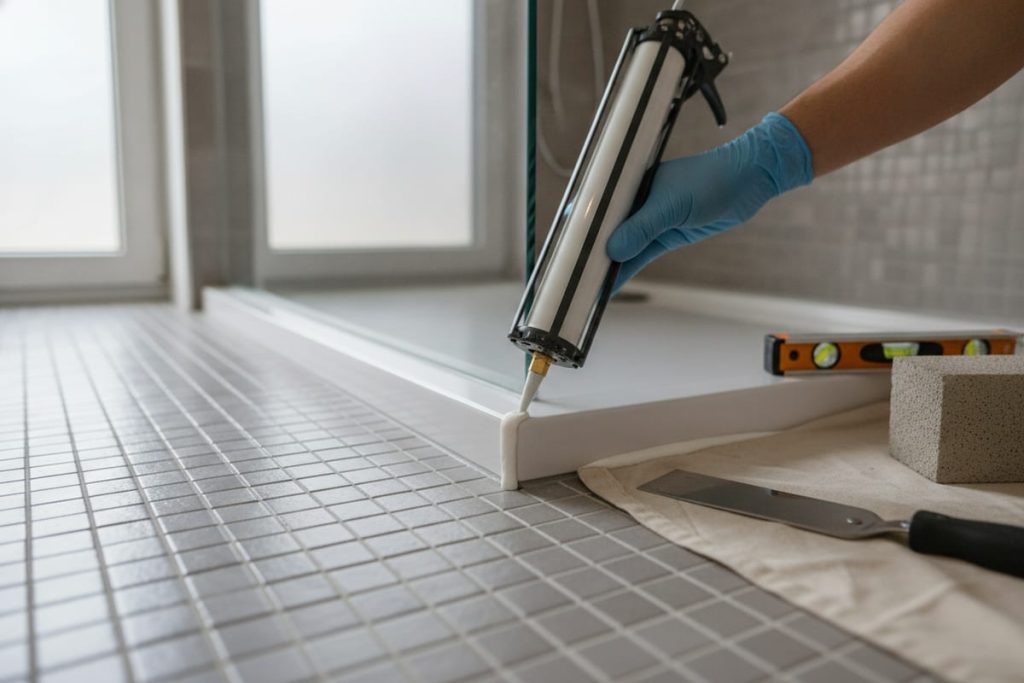 Combler espace entre receveur et sol : 5 solutions simples