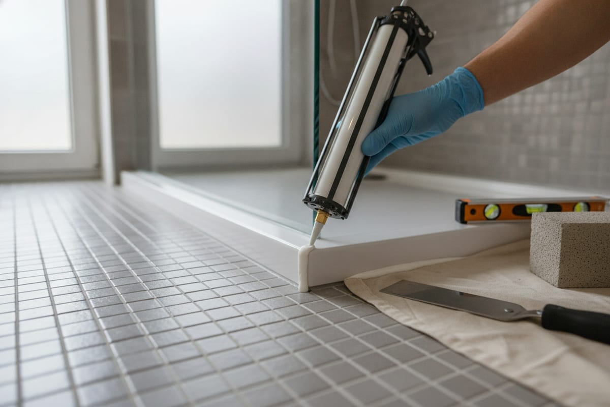 Combler espace entre receveur et sol : 5 solutions simples